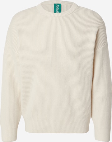 balta ANNARR Megztinis 'ANRBJORN': priekis