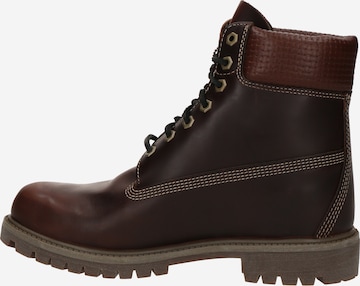 TIMBERLAND Botas com atacadores '6IN Premium' em Castanho Escuro