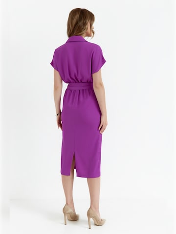 Stylove - Vestido camisero en lila