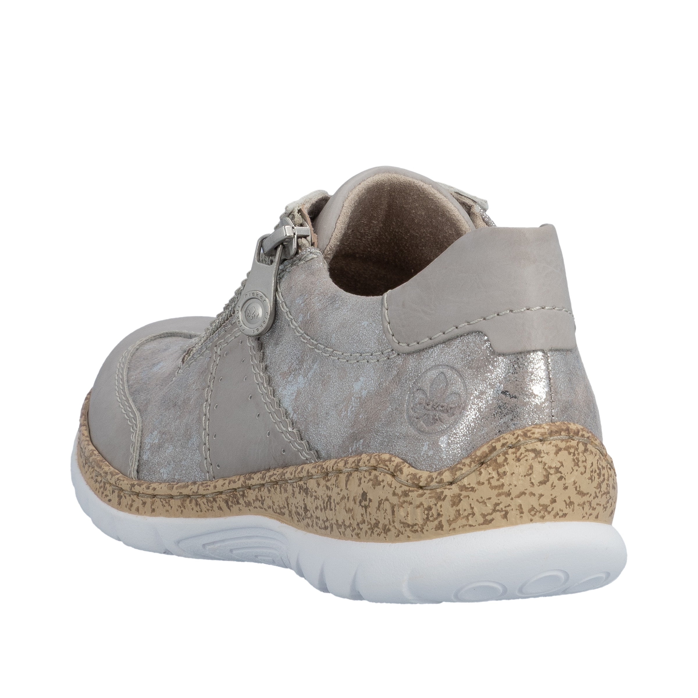 Chaussure à lacets Rieker en beige