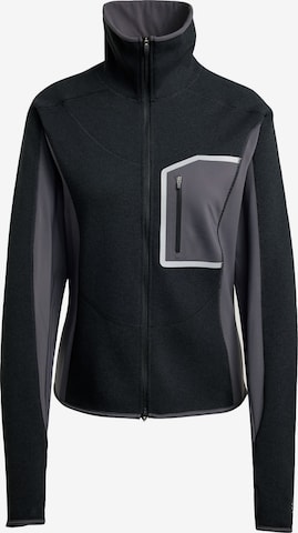 ADIDAS BY STELLA MCCARTNEY Functionele fleece jas in Zwart: voorkant