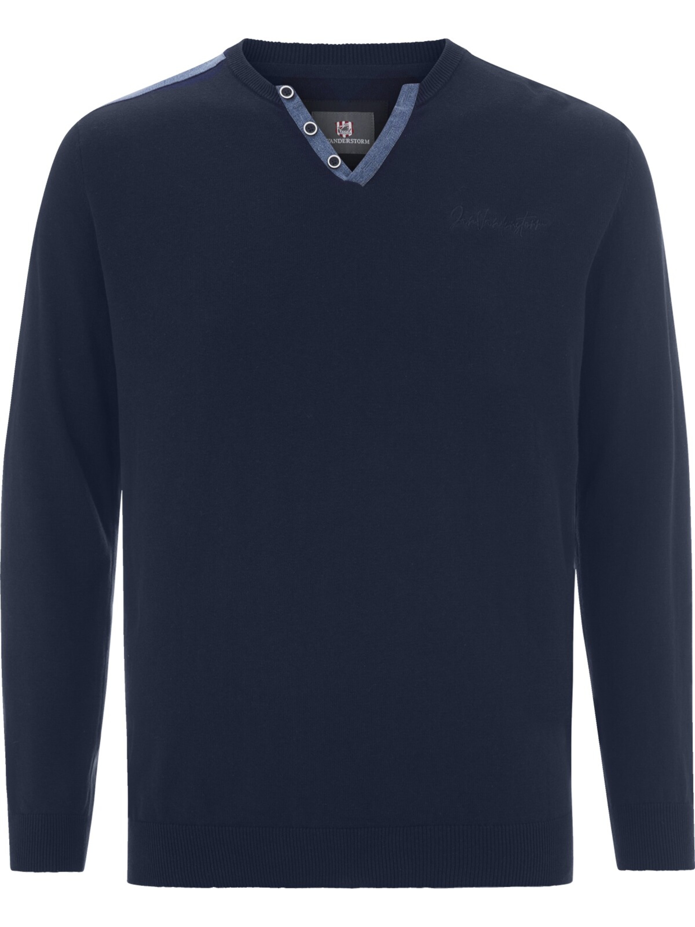 Jan Vanderstorm Pullover 'Jorgir' in Blau: Vorderseite