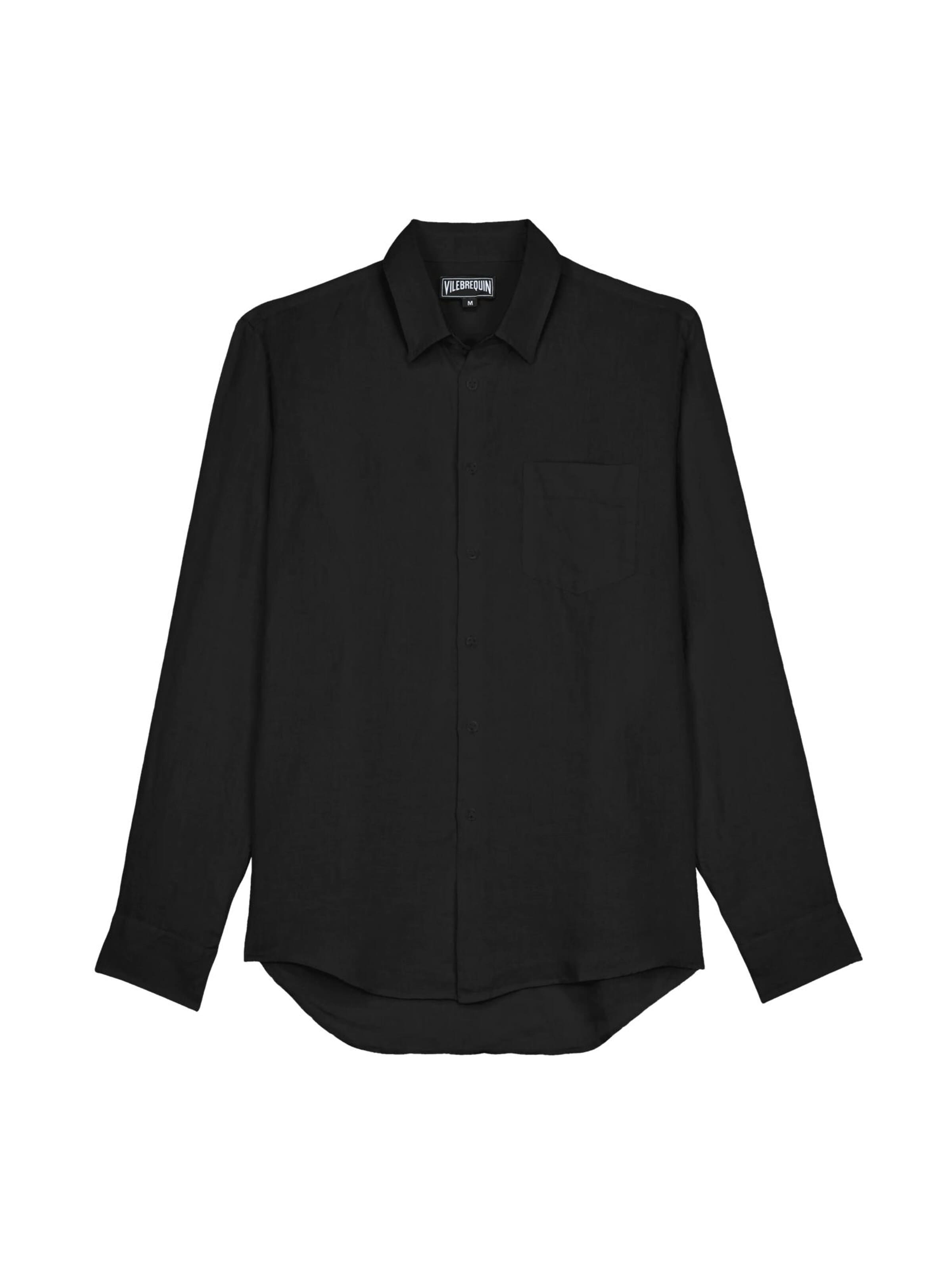 Vilebrequin Regular Fit Hemd‌ in Schwarz: Vorderseite