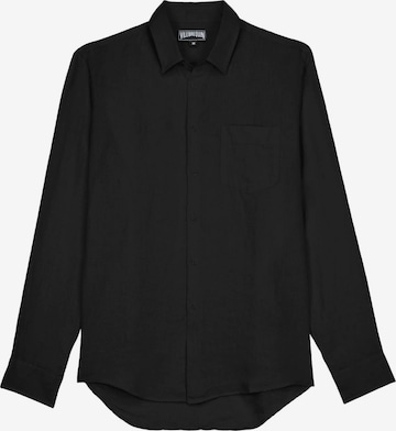 Regular fit Camicia di Vilebrequin in nero: frontale