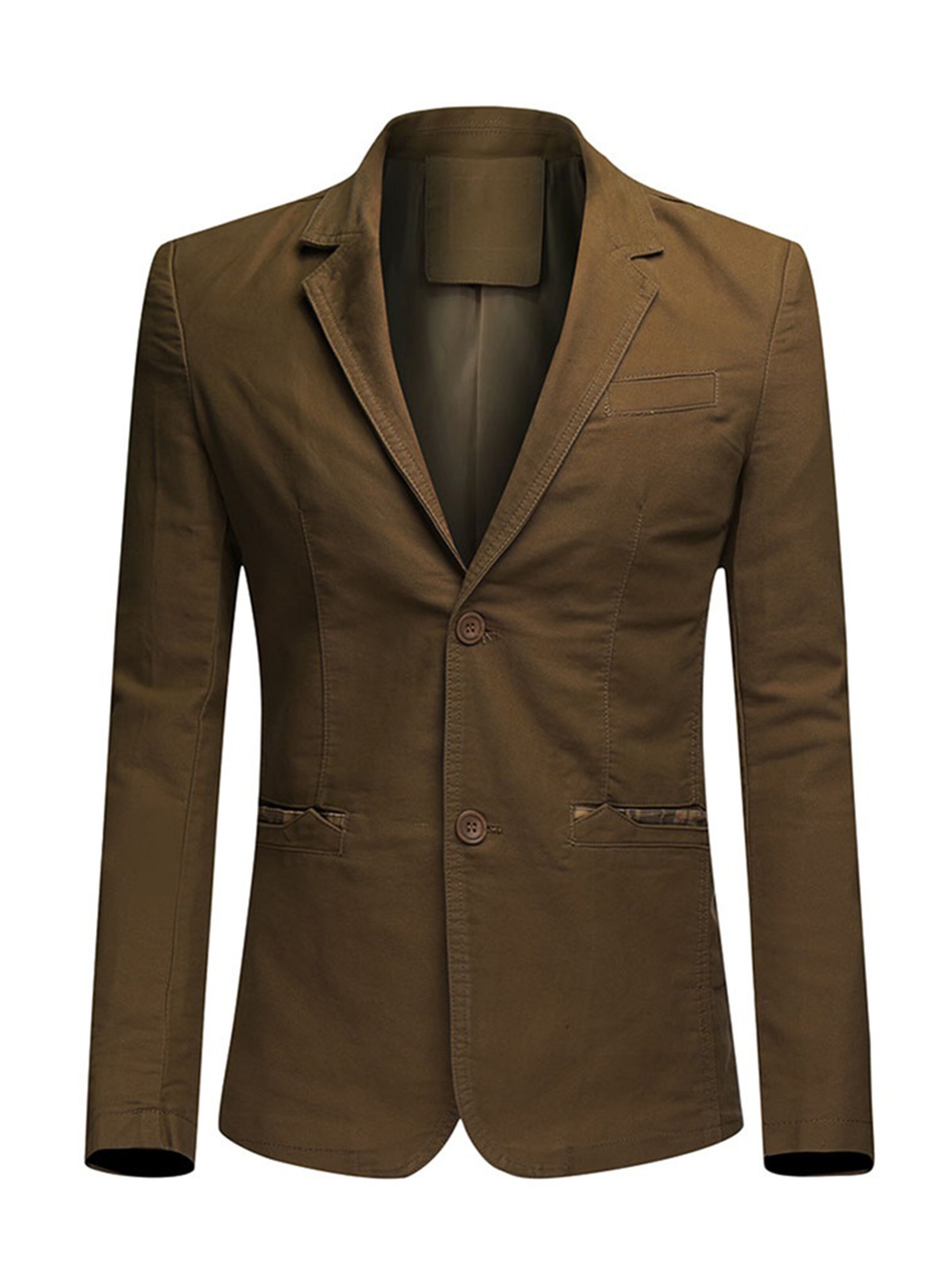 Youthup Suit Jacket in Brown: front