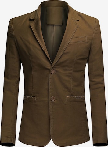 Youthup Suit Jacket in Brown: front