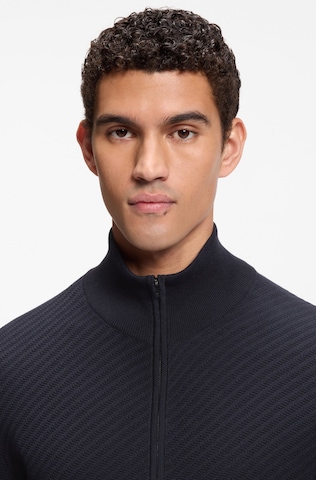 BOSS Strickjacke in Blau
