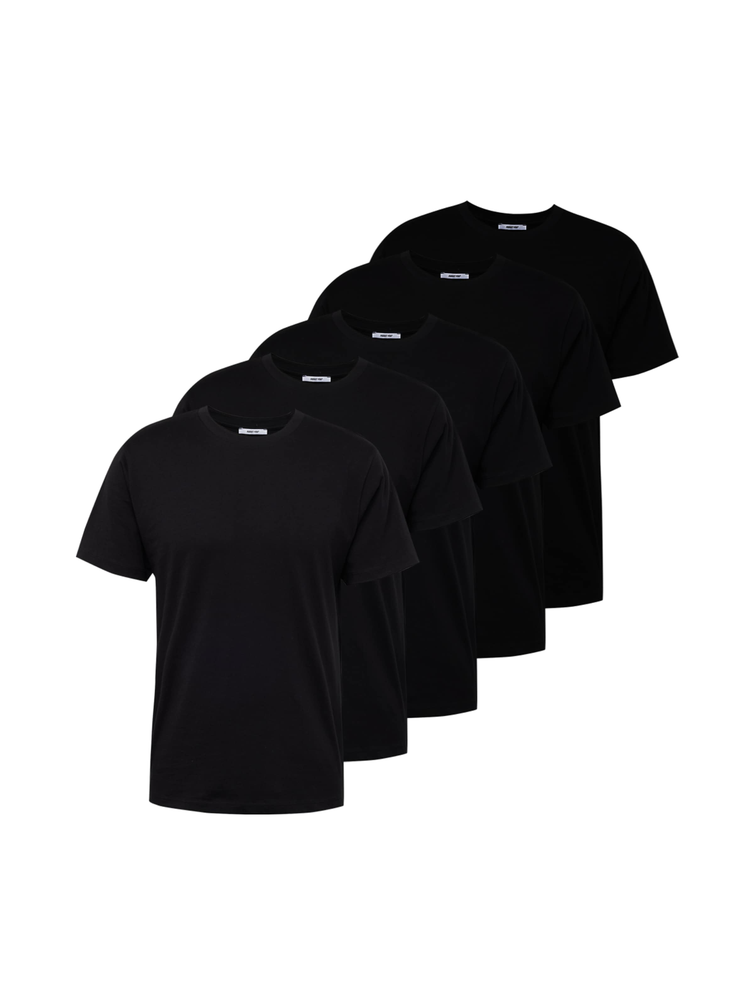 ABOUT YOU Μπλουζάκι 'Peter' σε μαύρο: μπροστά