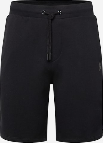 Regular Pantaloni de la Karl Lagerfeld pe negru: față
