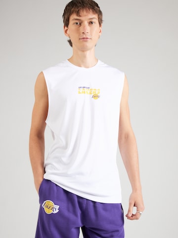 NEW ERA - Camiseta 'NBA ESSENTIALS' en blanco: frente