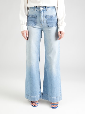 Rich & Royal Wide leg Jeans in Blue: front