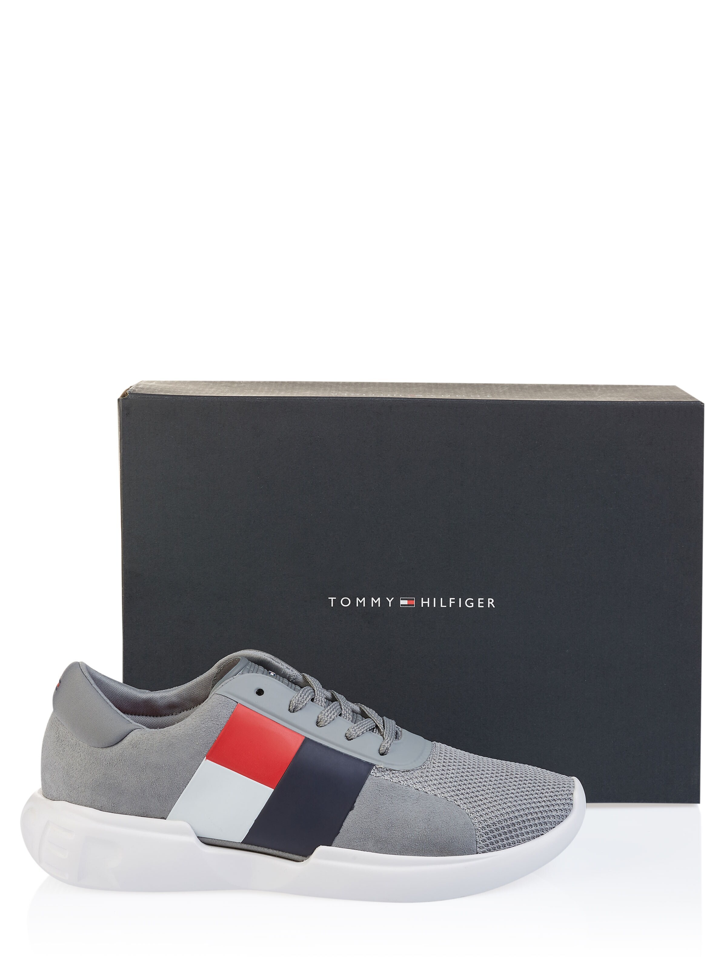 TOMMY HILFIGER Sneakers laag 'Tommy Hilfiger Schuhe' in Grijs