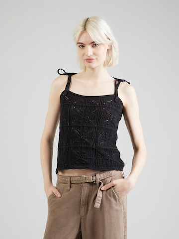 Tops en tricot 'Abbey Tie-Shoulder Sweater Tank Top' LEVI'S ® en noir : devant
