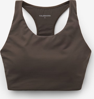 CALZEDONIA Shirt 'SCULPT' in Brown: front