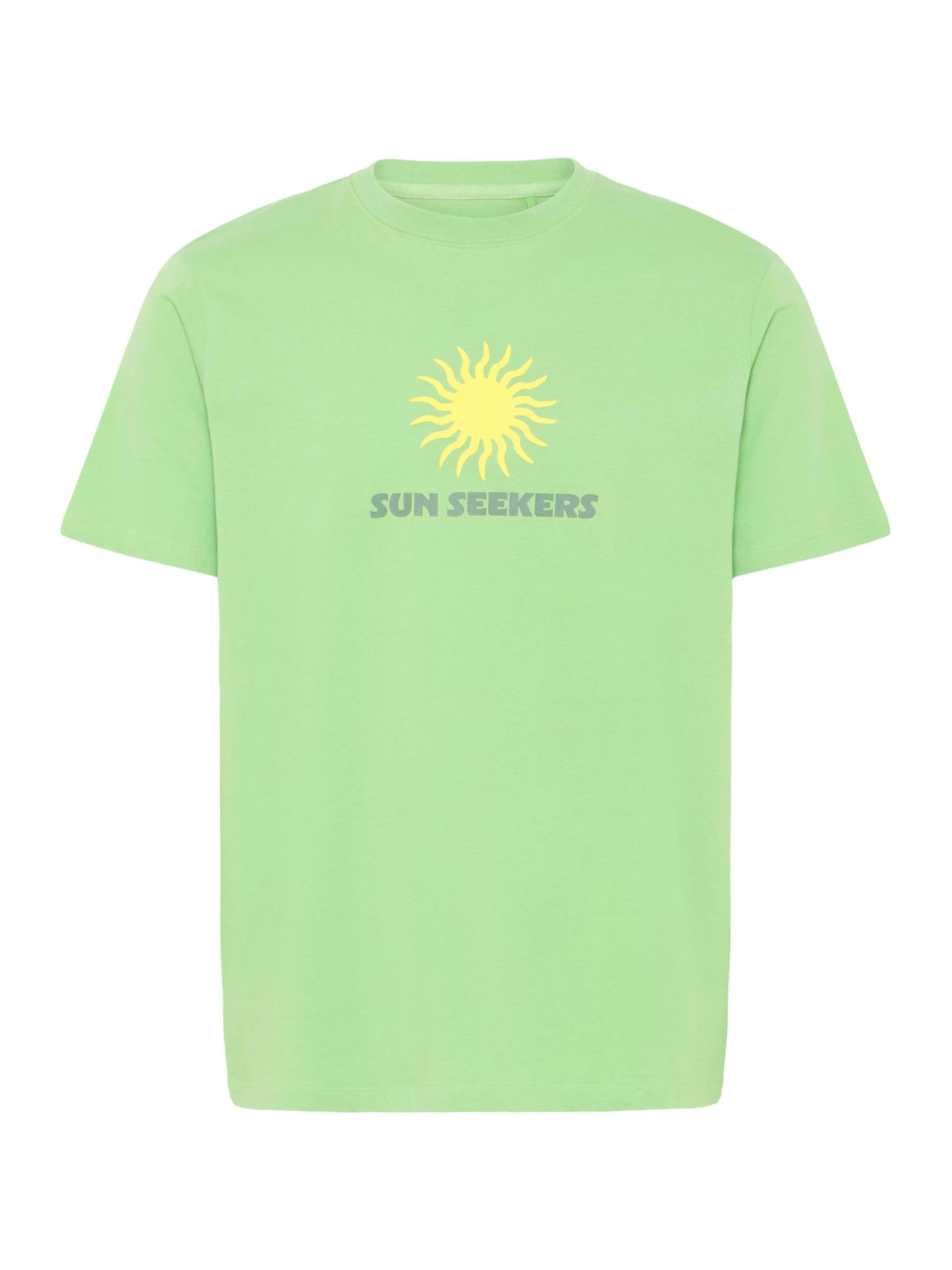 BLEND Rundhalsshirt ' BHKarter ' in Grün: Vorderseite