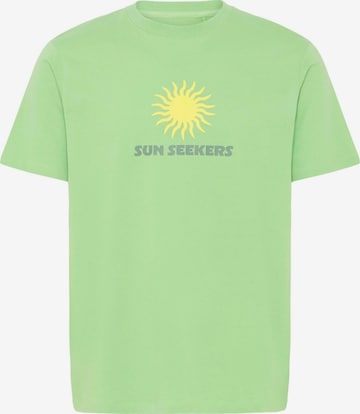 BLEND Rundhalsshirt ' BHKarter ' in Grün: Vorderseite