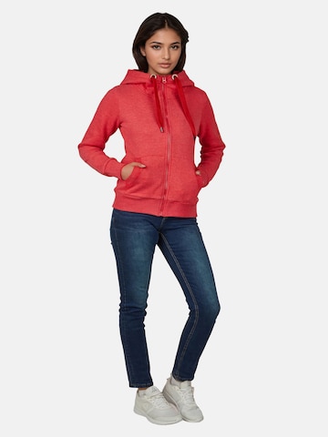 salzhaut Sweatvest in Rood