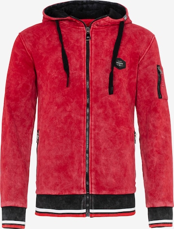 CIPO & BAXX Sweatvest in Rood: voorkant