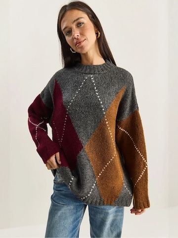 Bianco Lucci Pullover 'Pullover' in Grau: Vorderseite