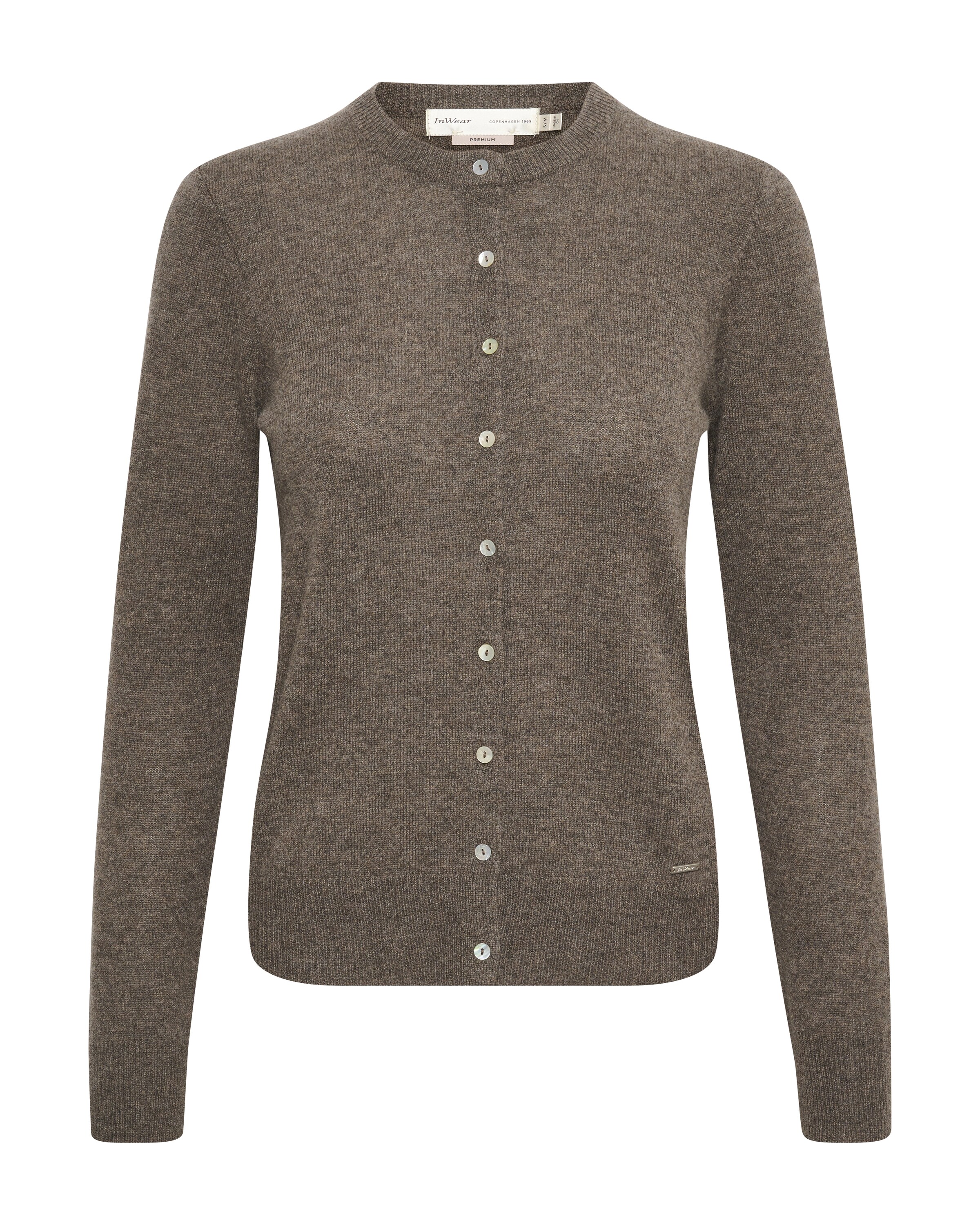 InWear Gebreid vest 'Lukka' in Bruin: voorkant