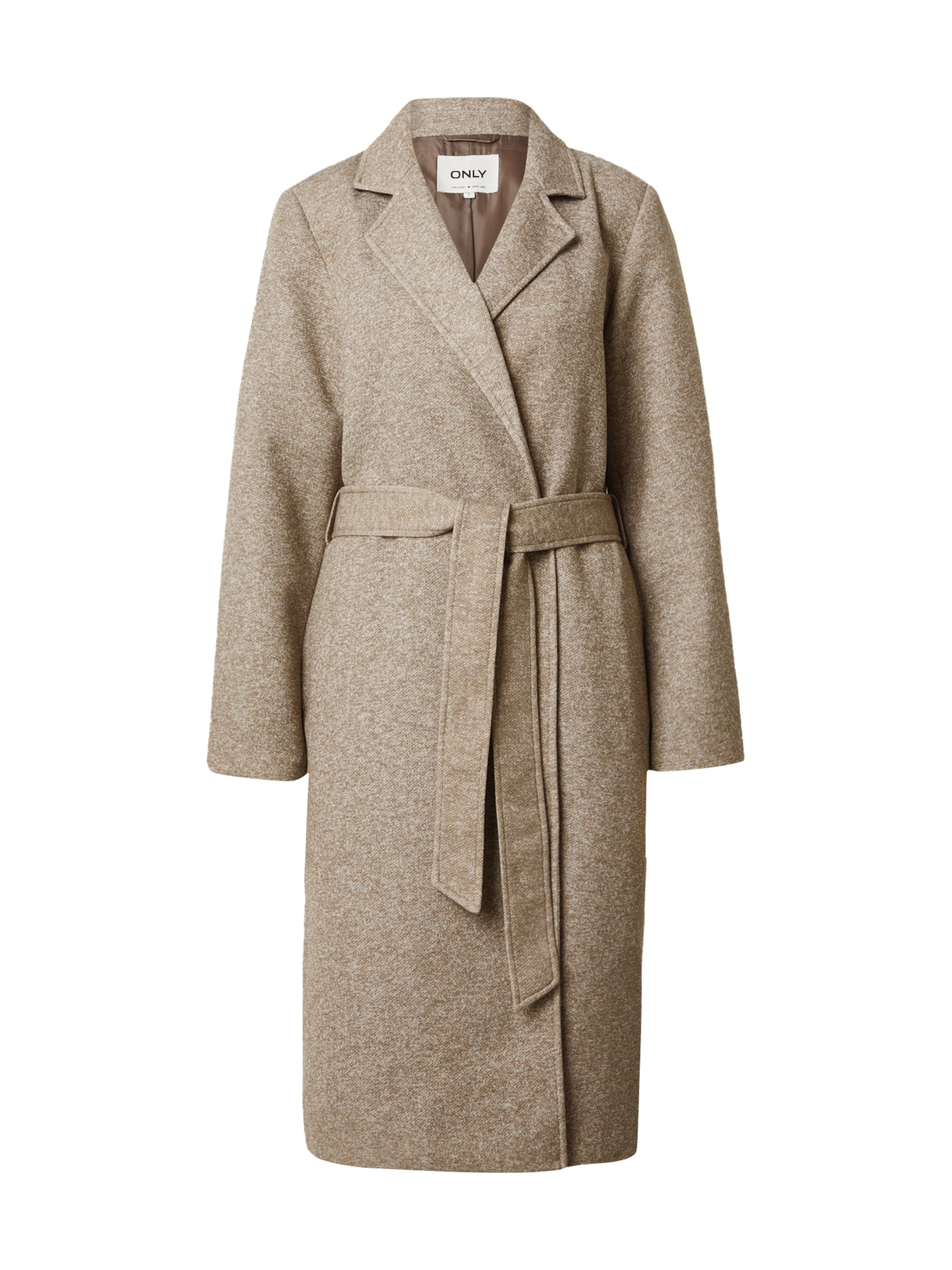 ONLY Between-Seasons Coat in Brown: front