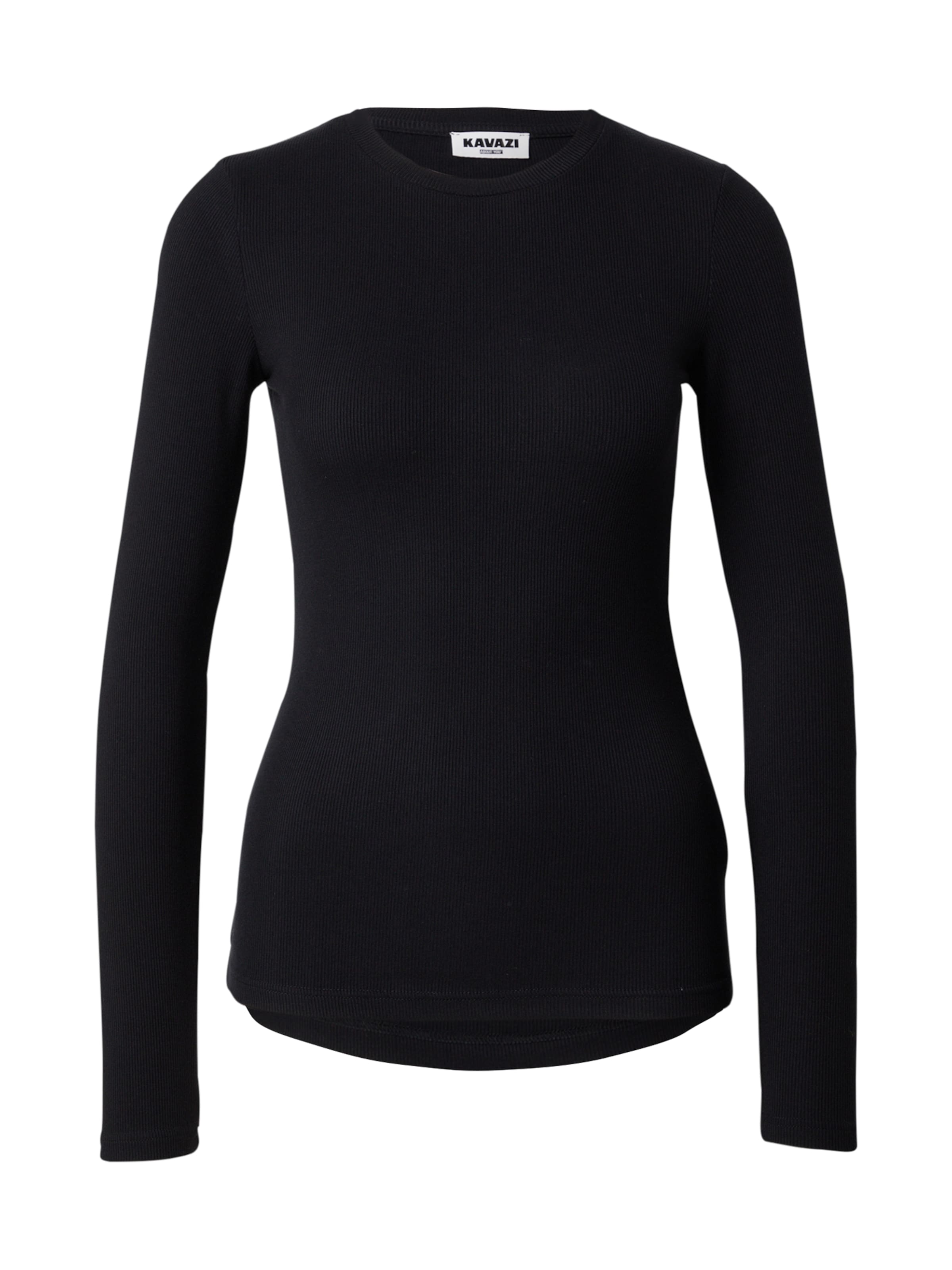 T-shirt KAVAZI en noir : devant