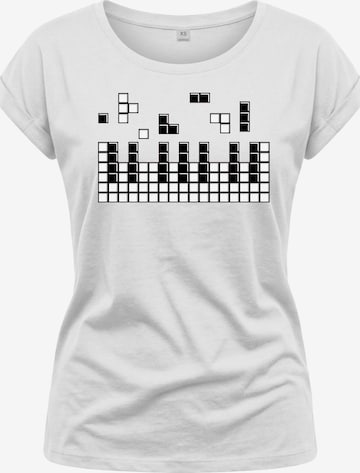 MAKAYA Shirt 'Piano' in White: front