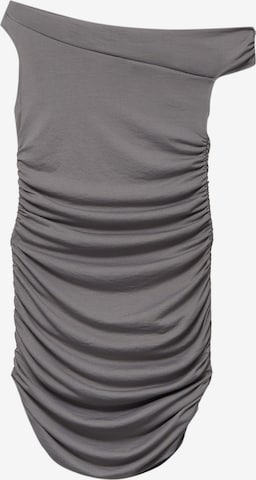 Pull&Bear Kokteilové šaty - Sivá: predná strana