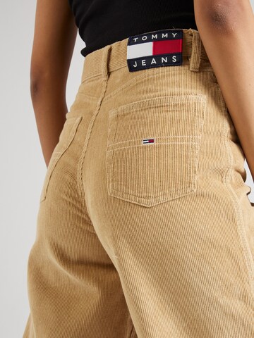 Wide Leg Pantalon Tommy Jeans en beige