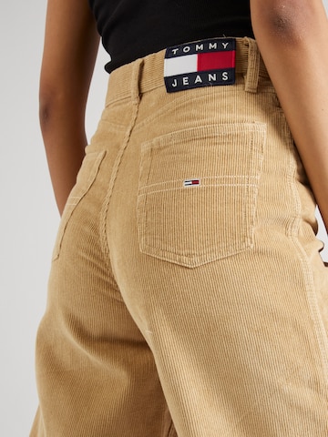 Wide leg Pantaloni di Tommy Jeans in beige