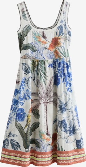 Next Ljetna haljina u boja pijeska / kraljevsko plava / konjak / žad, Pregled proizvoda