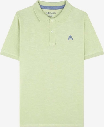 Scalpers Poloshirt 'Flame' in Grün: predná strana