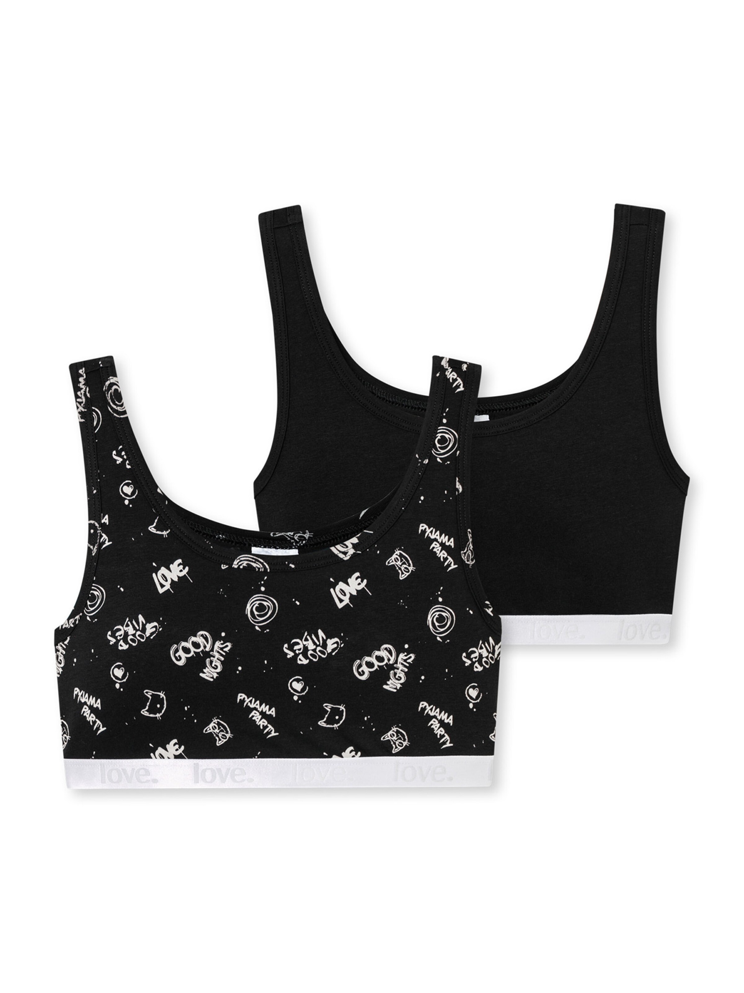 SCHIESSER Unterhemd in Schwarz: Vorderseite