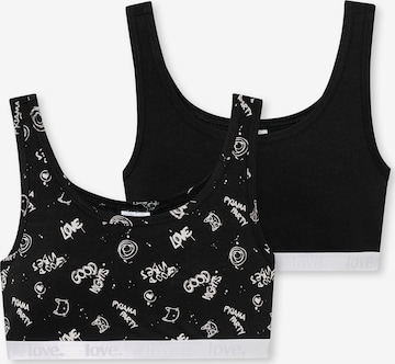 SCHIESSER Unterhemd in Schwarz: Vorderseite