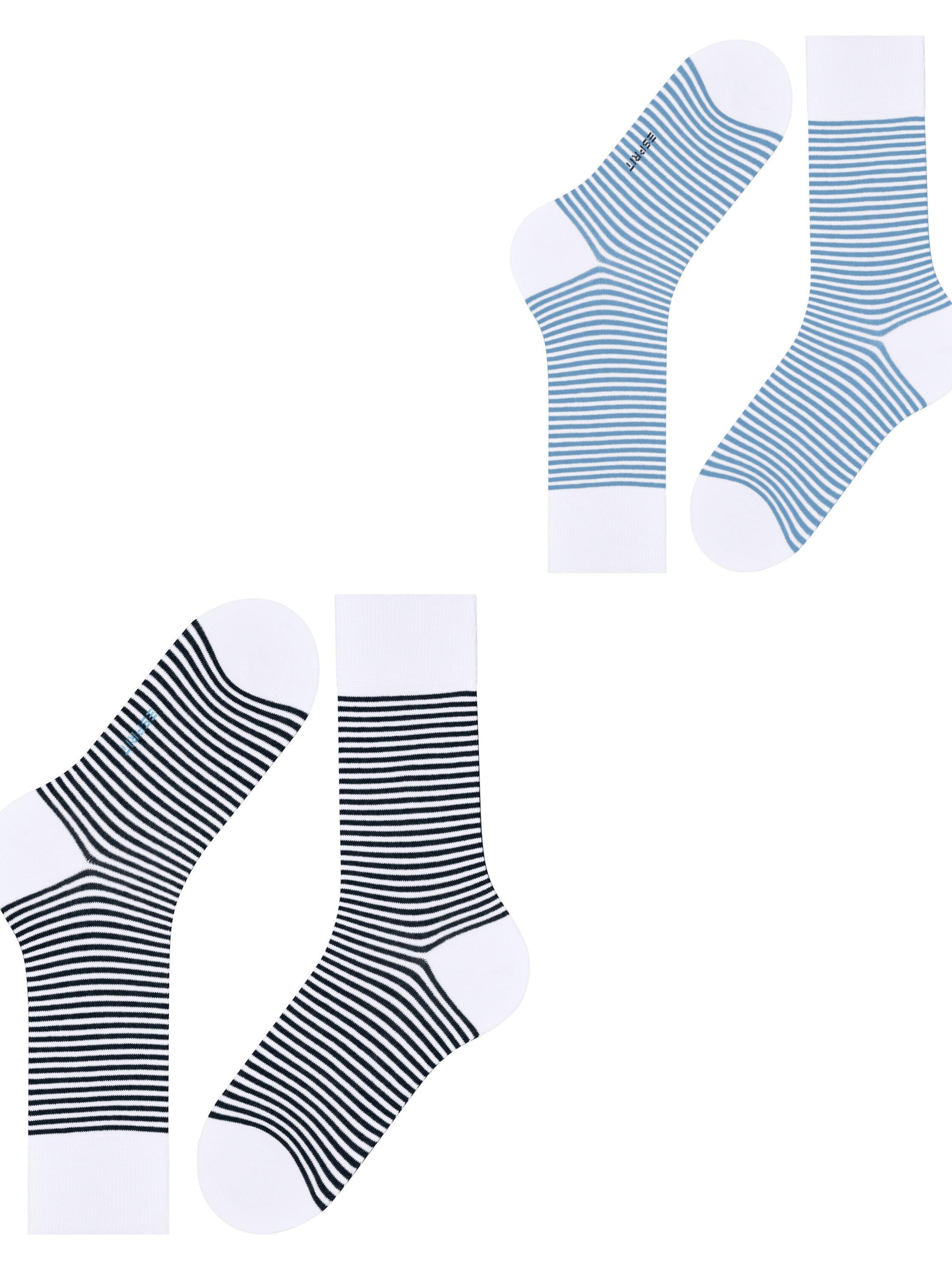 ESPRIT Socks 'Fine Line 2-Pack' in Mixed colors