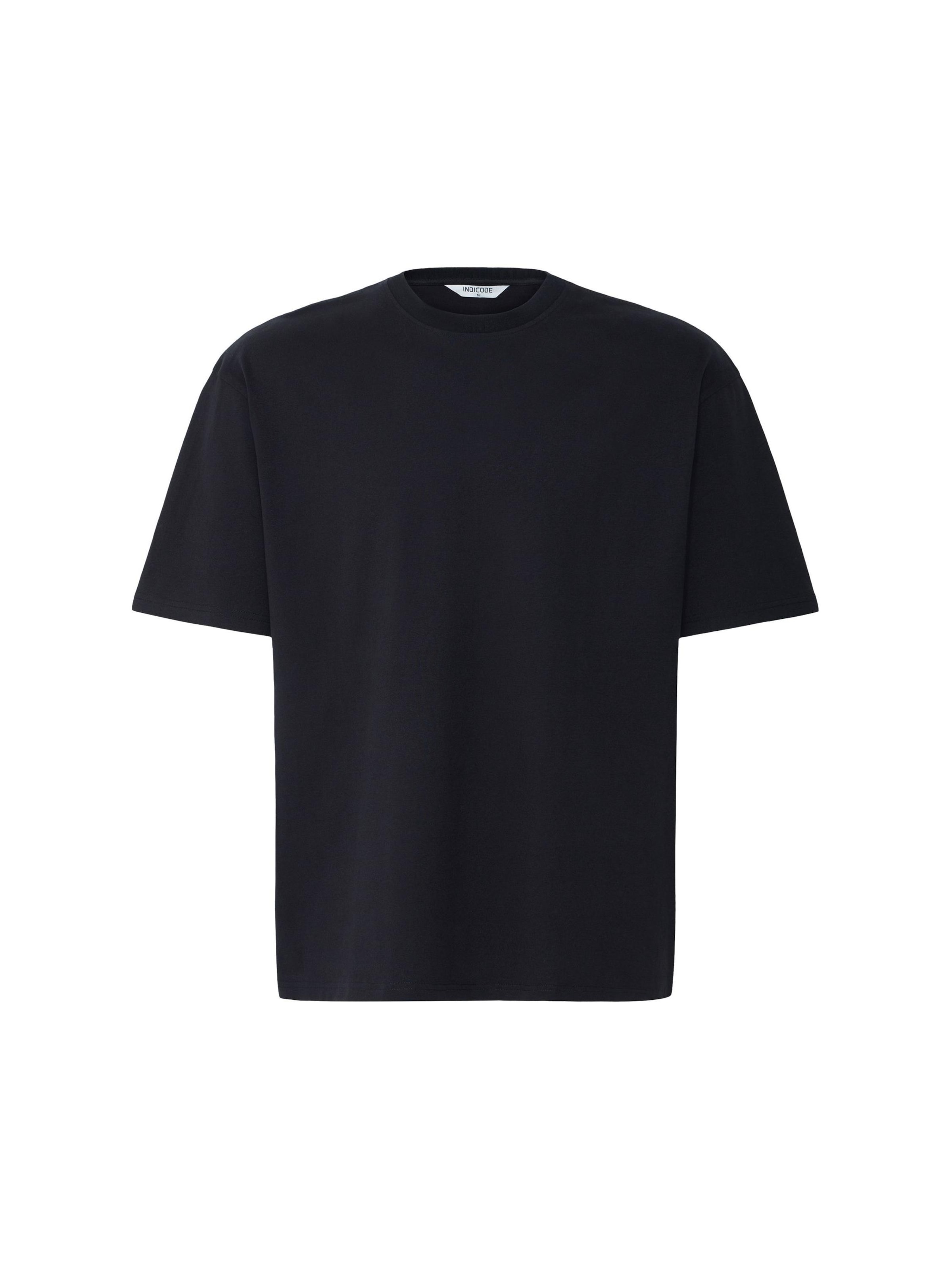 T-Shirt ' IDValmon ' INDICODE JEANS en noir : devant