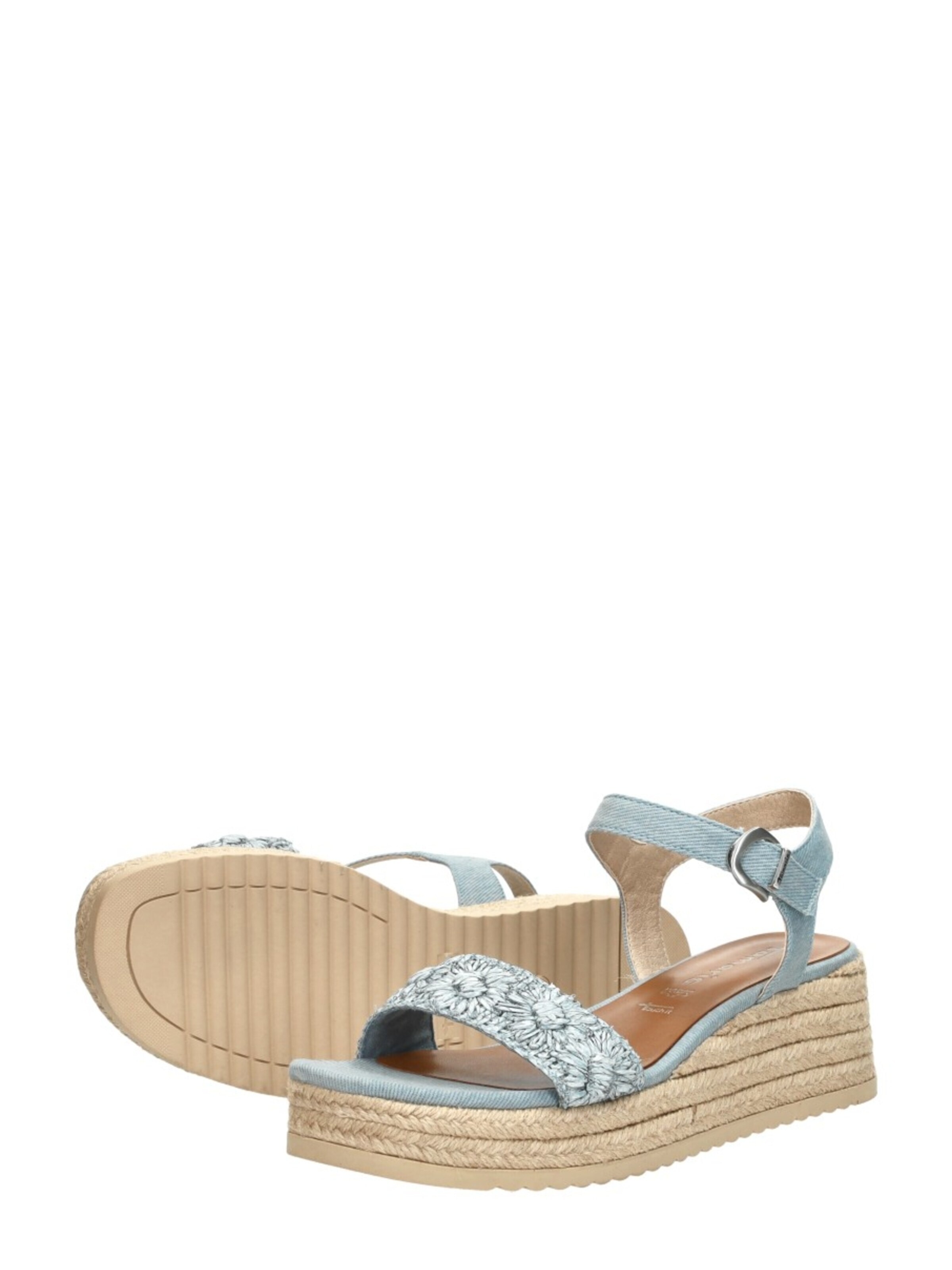 Sandales 'Sandalen Touwzool' Tamaris en bleu