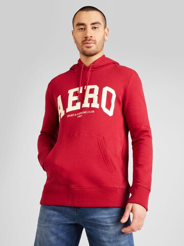 AÉROPOSTALE Sweatshirt in Red: front