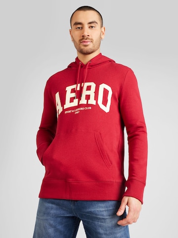 Sweat-shirt AÉROPOSTALE en rouge : devant