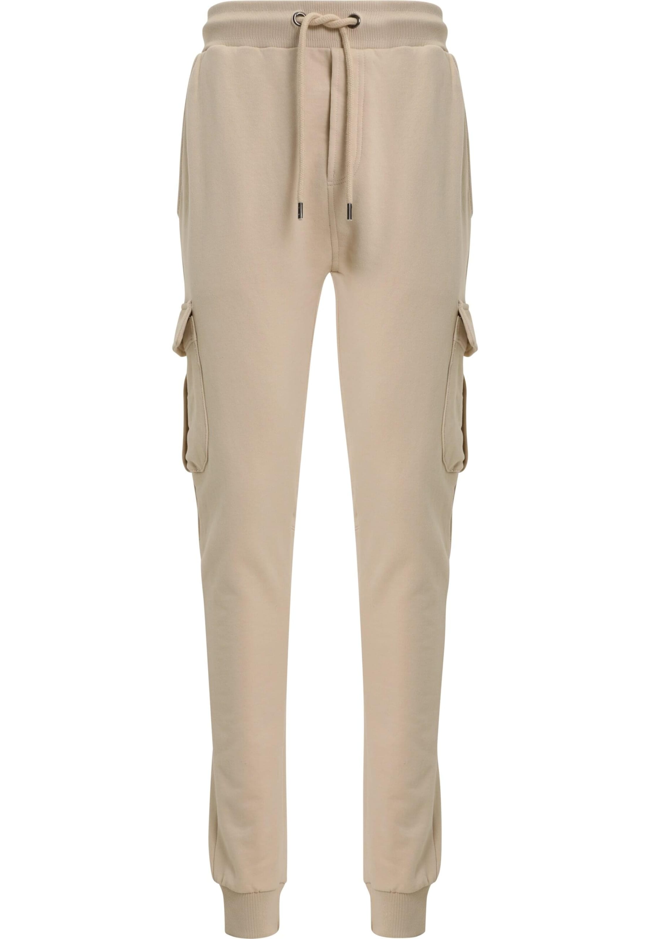 Tapered Pantaloni cargo 'Gringo' di DEF in beige: frontale