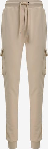 smėlio DEF Siaurėjantis Laisvo stiliaus kelnės 'Gringo': priekis