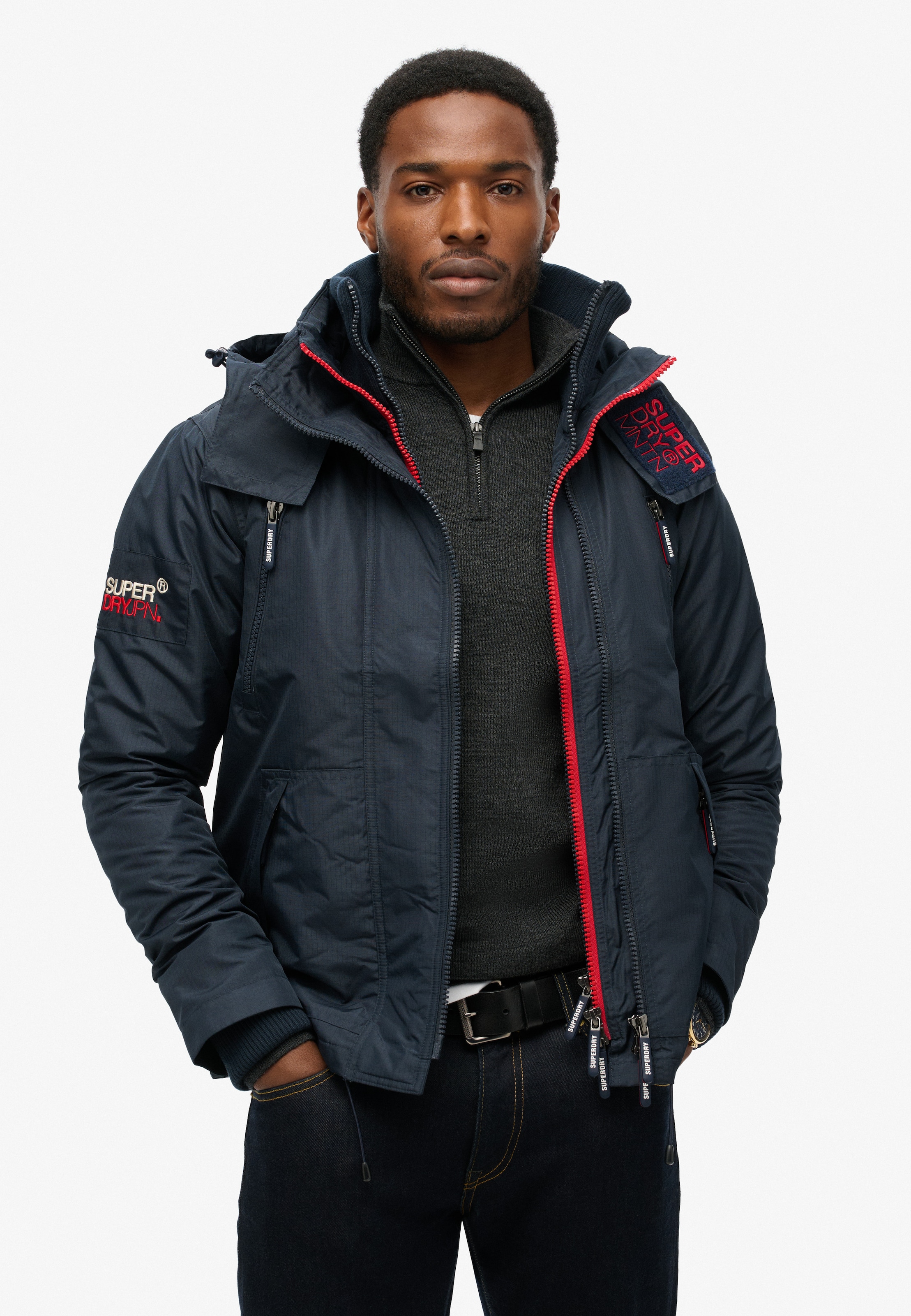 Superdry & Co Jacke 'Mountain' in Blau: Vorderseite
