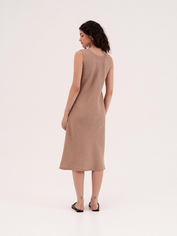 AmourLinen Dress 'Ines' in Brown