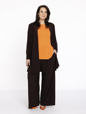 Yoek Wide leg Pants in Brown