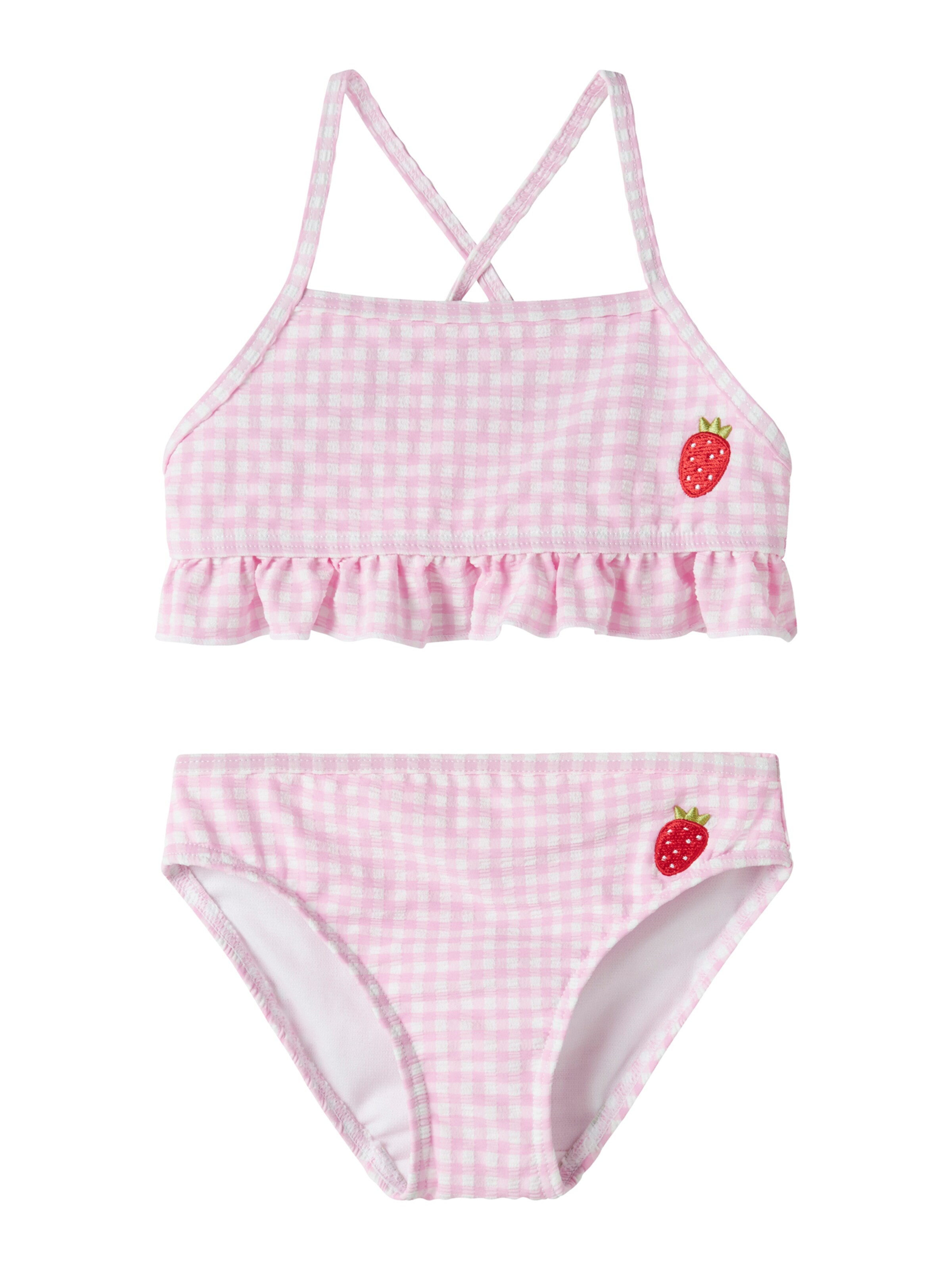 NAME IT Bralette Bikini 'NMFZammer' in Pink: front