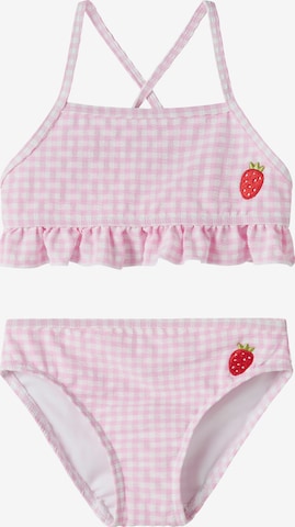 NAME IT Bralette Bikini 'NMFZammer' in Pink: front