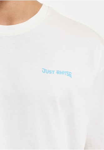 Just Rhyse - Camisa 'WavyPalms' em branco