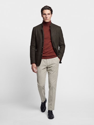 Thomas Goodwin Regular fit Colbert in Bruin: voorkant