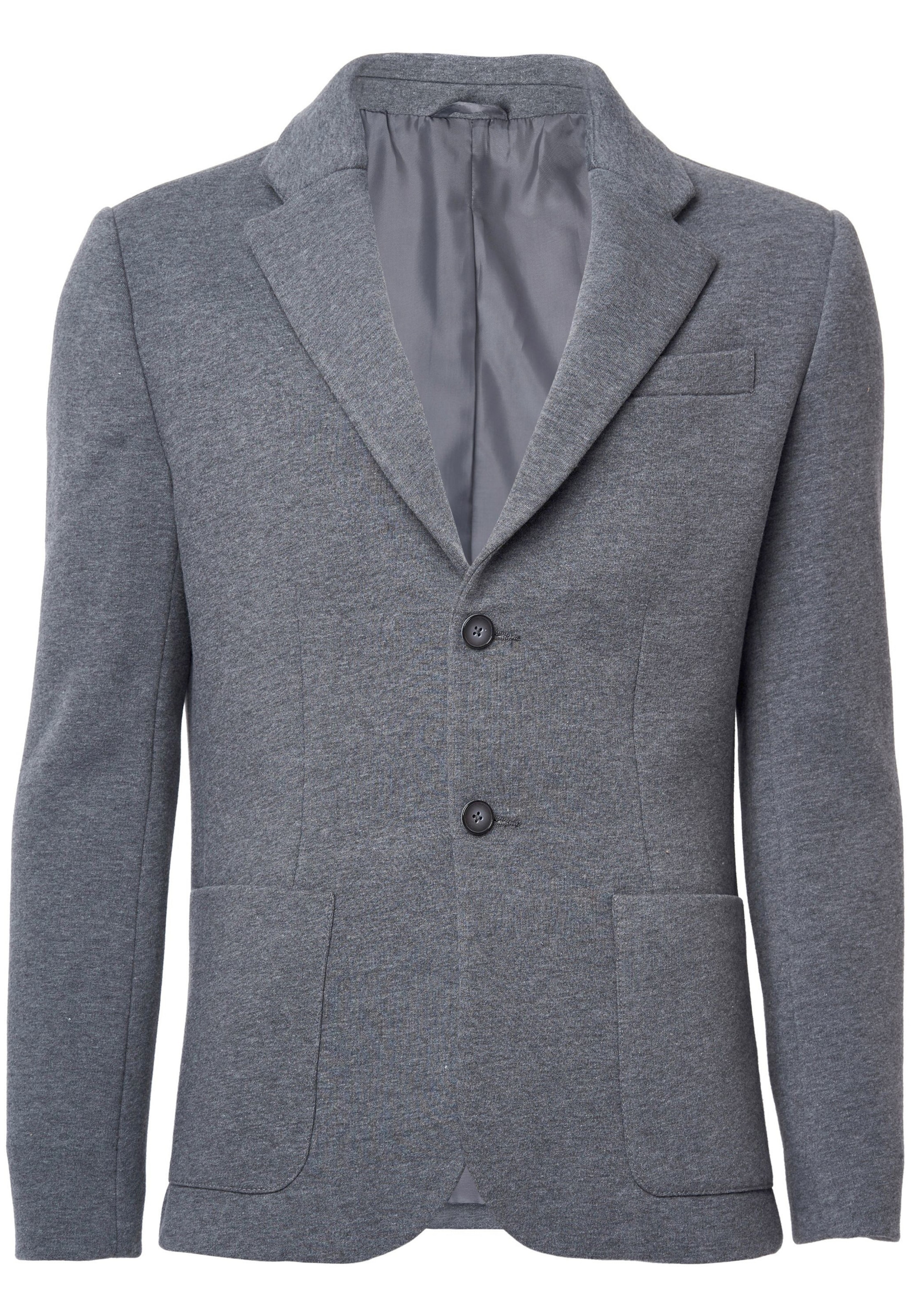 Steffen Klein Regular fit Colbert in Grijs: voorkant