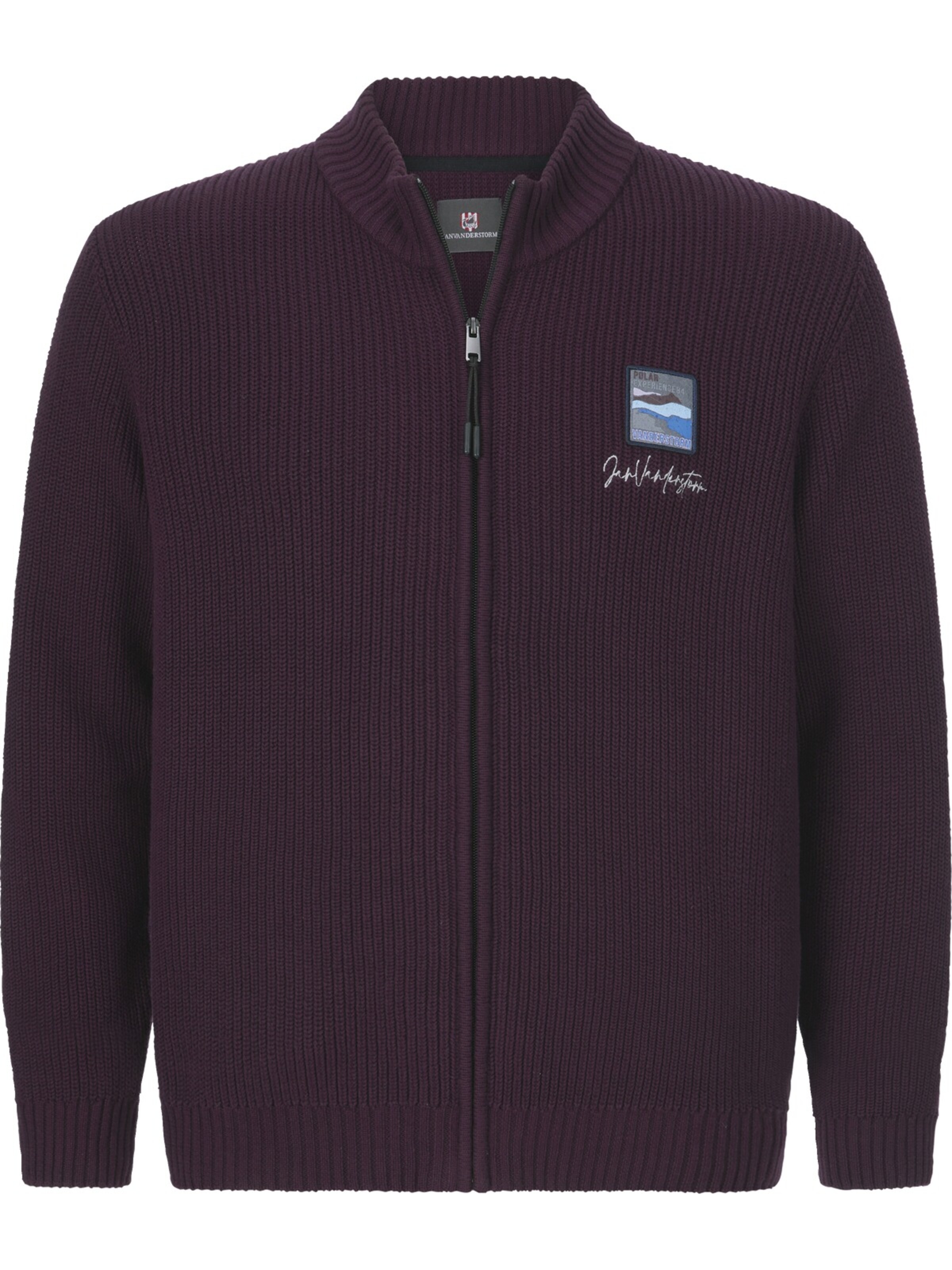 Jan Vanderstorm Strickjacke ' Oletarvin ' in Rot: Vorderseite